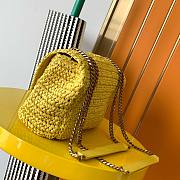 YSL Niki small yellow raffia shoulder bag - 5