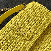 YSL Niki small yellow raffia shoulder bag - 2