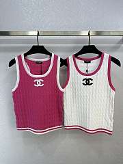 Chanel croptop (pink/ white) - 1