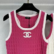 Chanel croptop (pink/ white) - 2