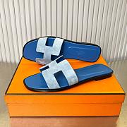 Hermes Oran blue sandals  - 5