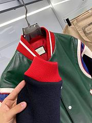 Gucci panelled leather bomber jacket - 2