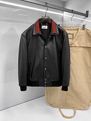 Gucci panelled leather jacket - 1