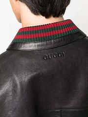 Gucci panelled leather jacket - 3