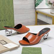 Gucci Interlocking G brown heels 65mm - 3