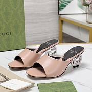 Gucci Interlocking G beige heels 65mm - 1