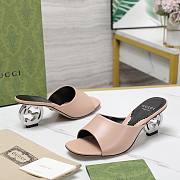 Gucci Interlocking G beige heels 65mm - 3