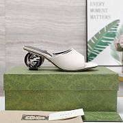 Gucci Interlocking G white heels 65mm - 5