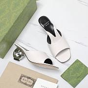 Gucci Interlocking G white heels 65mm - 3