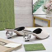 Gucci Interlocking G white heels 65mm - 2