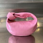 Bottega Veneta pink crocodile skin bag - 1