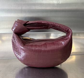 Bottega Veneta red crocodile skin bag