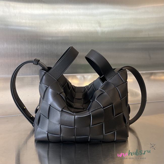 Bottega Veneta Small Bowling Cassette Black Bag - 1