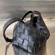 Bottega Veneta Small Bowling Cassette Black Bag - 6