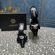 Versace Medusa Black Patent Leather Heels 10cm - 6