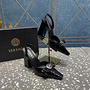 Versace Medusa Black Patent Leather Heels 10cm - 5