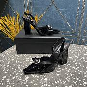 Versace Medusa Black Patent Leather Heels 10cm - 4