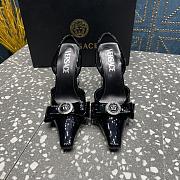 Versace Medusa Black Patent Leather Heels 10cm - 3