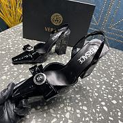 Versace Medusa Black Patent Leather Heels 10cm - 2