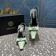 Versace Medusa Green Patent Leather Heels 10cm - 6