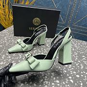 Versace Medusa Green Patent Leather Heels 10cm - 5