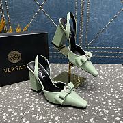 Versace Medusa Green Patent Leather Heels 10cm - 4