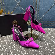 Versace Medusa Pink Leather Heels 10cm - 3