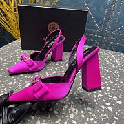 Versace Medusa Pink Leather Heels 10cm - 4