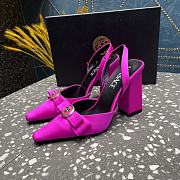 Versace Medusa Pink Leather Heels 10cm - 5