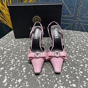 Versace Medusa Light Pink Leather Heels 10cm - 3