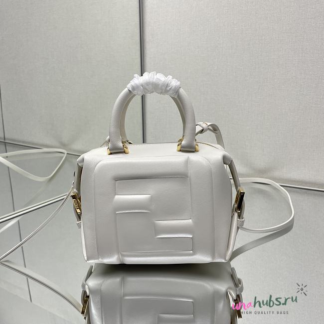 Fendi Cube-shaped mini white bag - 1