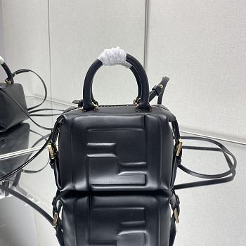 Fendi Cube-shaped mini black bag