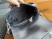 Fendi Baguette crystal FF motif silver leather bag - 2