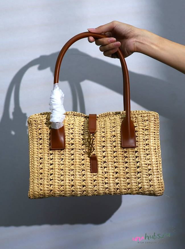 YSL Panier Raffia Tote Bag - 1