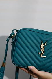 YSL Medium Lou Camera Green Bag - 6