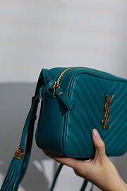 YSL Medium Lou Camera Green Bag - 3