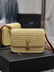 YSL Solferino Medium raffia crossbody bag - 1