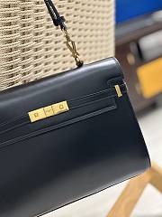 YSL Manhattan black leather hand bag - 5