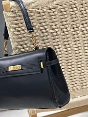 YSL Manhattan black leather hand bag - 6