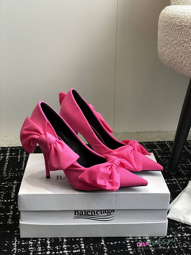 Balenciaga knife knot pink 110MM heels  - 1