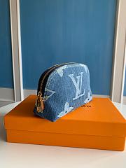 Louis Vuitton Pochette Cosmetique Blue Denim Pouch M24316 - 2