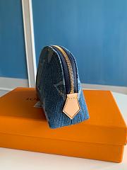 Louis Vuitton Pochette Cosmetique Blue Denim Pouch M24316 - 3