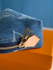 Louis Vuitton Pochette Cosmetique Blue Denim Pouch M24316 - 6