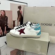 Golden goose super star blue/ red sneakers - 6