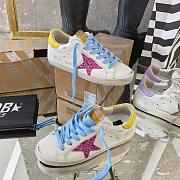 Golden goose super star pink/ yellow sneakers - 5