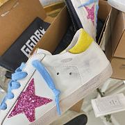 Golden goose super star pink/ yellow sneakers - 4