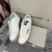 Golden goose super star white sneakers - 4