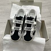 Golden Goose Old School touch-strap black sneakers - 3