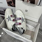 Golden Goose Old School touch-strap white sneakers - 5