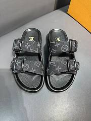 Louis Vuitton black monogram slippers  - 1